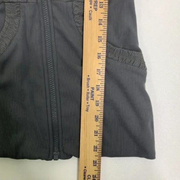 Lululemon Reversible Dance Studio Jacket Blurred Grey Zip Up Hooded Thumbholes 4 - Picture 9 of 16